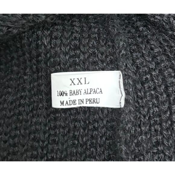 QUIPU Fall Floral Embroidered Baby Alpaca Wool Button Up Sweater Women's XXL - Picture 9 of 9